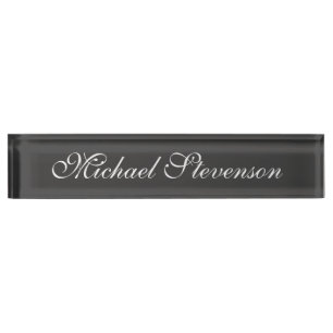 Professional Modern Chic Business Desk Nameplate