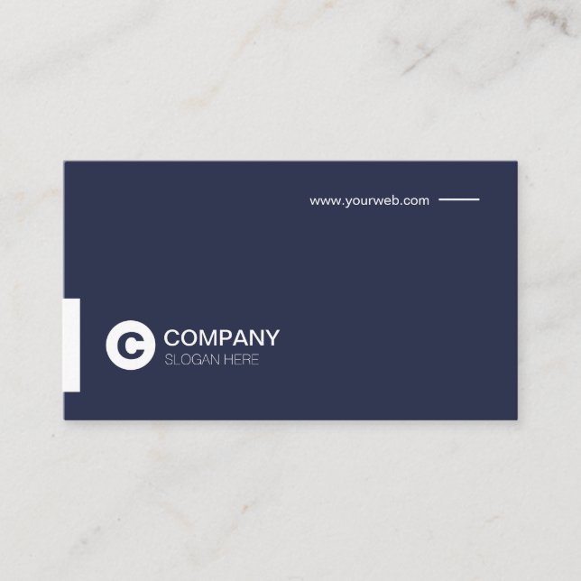 Professional Modern Chic Typography Business Card (Front)
