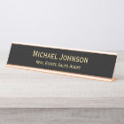 Professional Modern Classy Black Gold Office Title