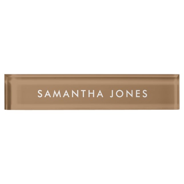  Professional Modern Classy Gold Office Name Plate (Front)