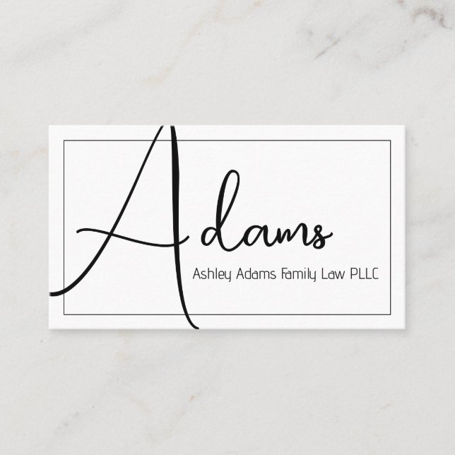 Professional Modern Clean Business Card (Front)