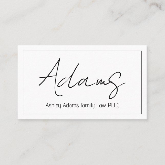 Professional Modern Clean Business Card (Front)