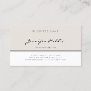 Professional Modern Clean Creative Minimalist Cool Business Card