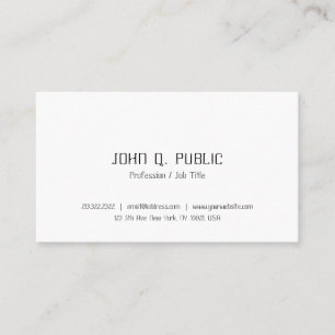 Professional Modern Clean Elegant Minimalist Cool Business Card