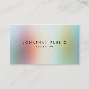 Professional Modern Colourful Abstract Art Elegant Business Card