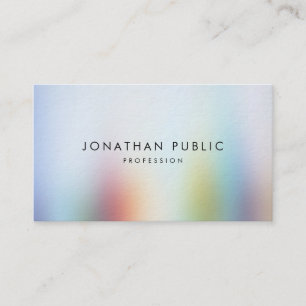 Professional Modern Colourful Abstract Art Elegant Business Card