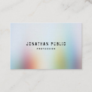 Professional Modern Colourful Abstract Art Elegant Business Card