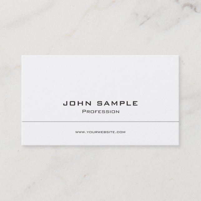 Professional Modern Creative Black White Company Business Card (Front)