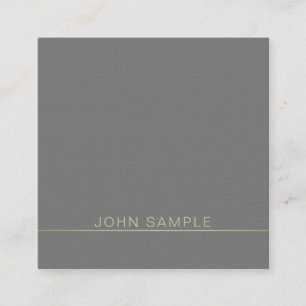 Professional Modern Creative Premium Linen Luxury Square Business Card