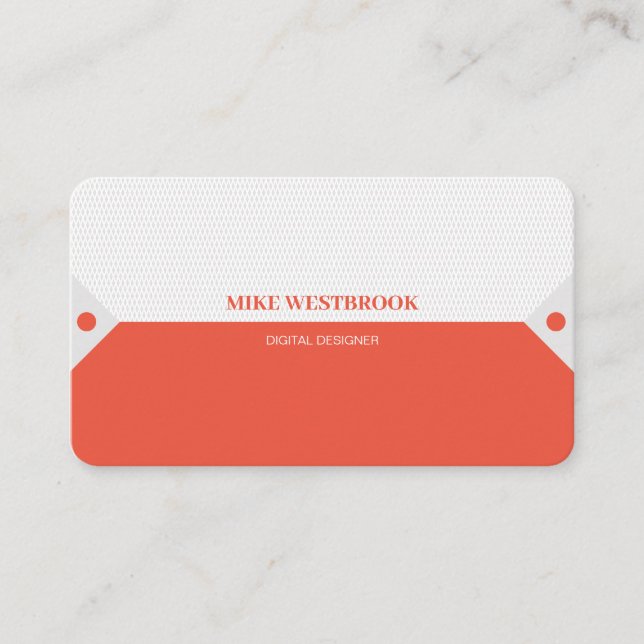 Professional Modern, Custom Personalised Business  Business Card (Front)