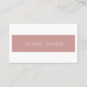 Professional Modern Design Beautiful Sleek Plain Business Card