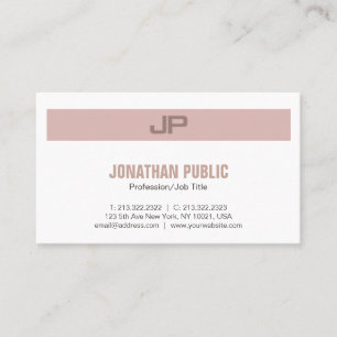 Professional Modern Elegant Colours Monogram Business Card