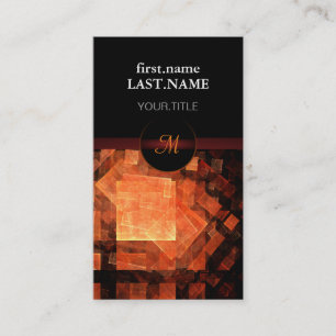 Professional Modern Elegant Cool Orange Business Card