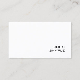 Professional Modern Elegant Design Simple Plain Business Card