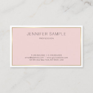 Professional Modern Elegant Design Sleek Plain Business Card