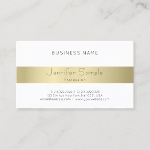 Professional Modern Elegant Gold Look Minimal Chic Business Card