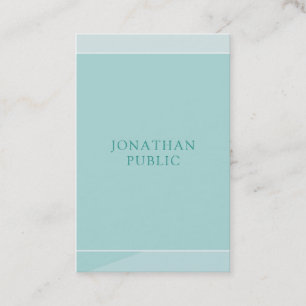 Professional Modern Elegant Green Simple Template Business Card