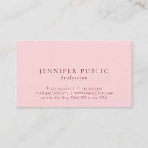 Professional Modern Elegant Luxe Premium Linen Business Card