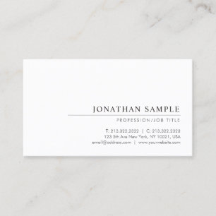 Professional Modern Elegant Minimal Template Chic Business Card