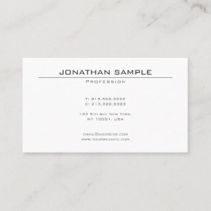 Professional Modern Elegant Minimalist Template Business Card
