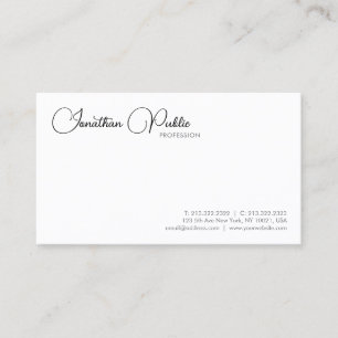 Professional Modern Elegant Minimalist Template Business Card