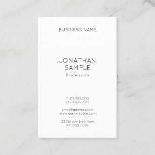 Professional Modern Elegant Minimalist Template Business Card