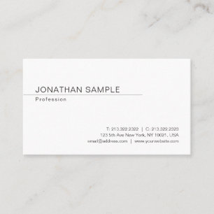 Professional Modern Elegant Minimalist Trendy Business Card