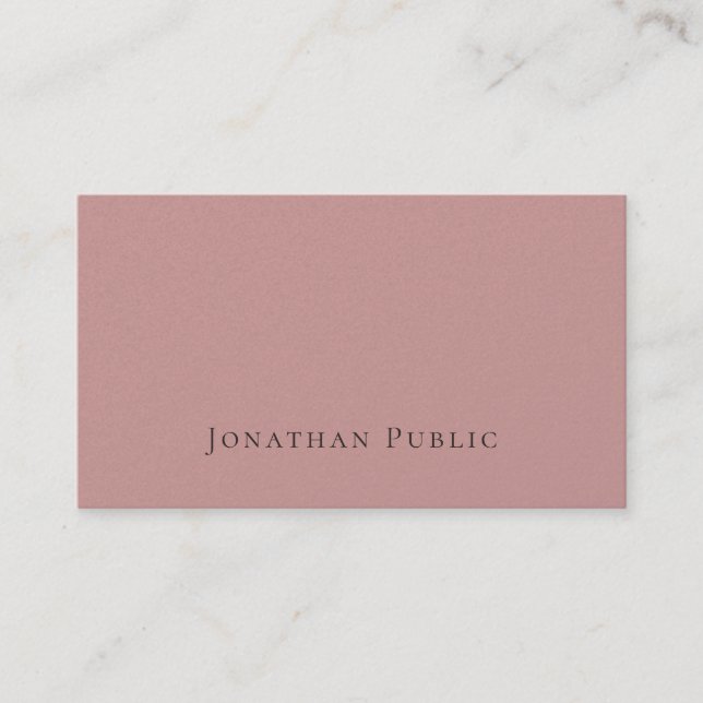 Professional Modern Elegant Pearl Finish Luxury Business Card (Front)
