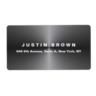Professional Modern Elegant Plain Metal Grey Bold