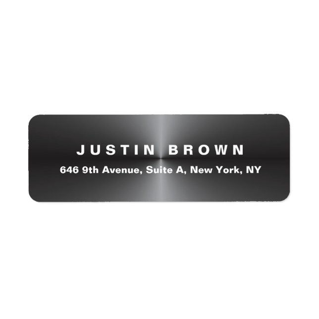 Professional Modern Elegant Plain Metal Grey Bold (Front)