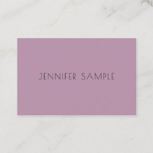 Professional Modern Elegant Purple Template Simple Business Card