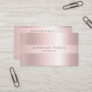 Professional Modern Elegant Rose Gold Luxurious Business Card