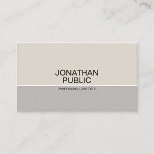 Professional Modern Elegant Simple Design Matte Business Card