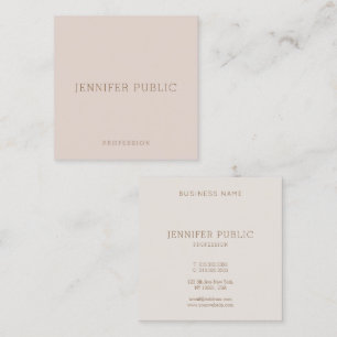 Professional Modern Elegant Simple Design Template Square Business Card