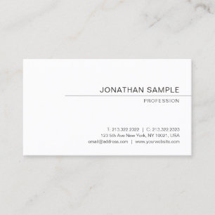 Professional Modern Elegant Simple Design Trendy Business Card