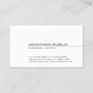 Professional Modern Elegant Sleek Design Trendy Business Card