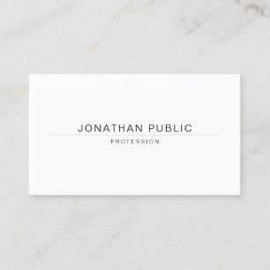 Professional Modern Elegant Sleek Template Minimal Business Card