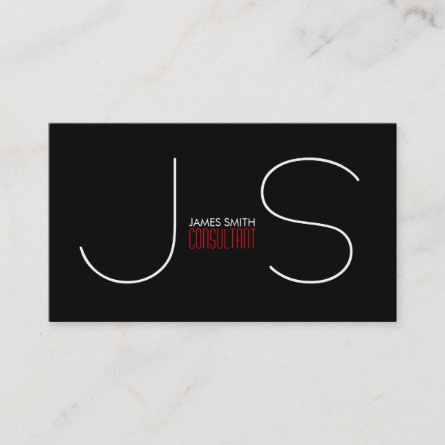 Professional modern elegant smooth business card (Front)