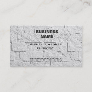 Professional Modern Elegant Wall Design Minimalist Business Card