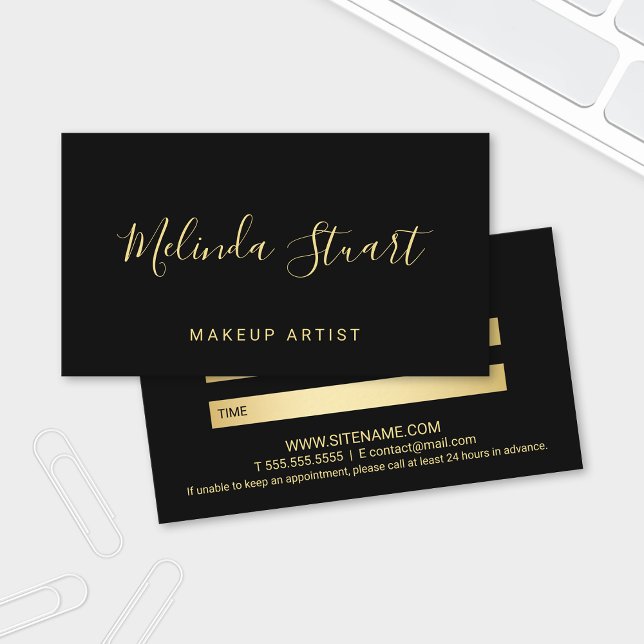 Professional Modern Gold and Black Appointment (Creator Uploaded)