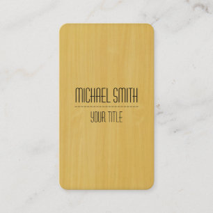 Professional Modern Gold Wood Grain Texture #2 Business Card