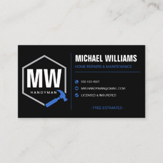 Professional Modern Handyman Business Card