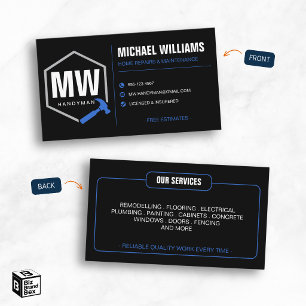 Professional Modern Handyman Business Card