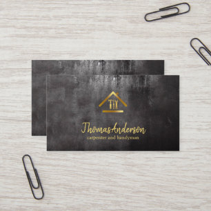 Professional Modern Home Repair Handyman Business Card