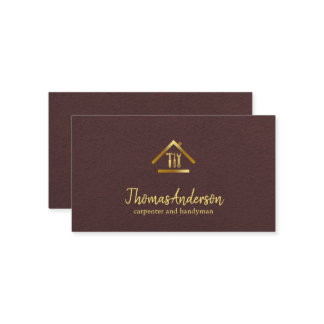 Professional Modern Home Repair Handyman Business Card