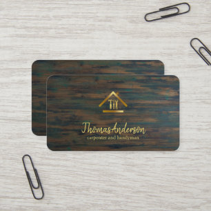 Professional Modern Home Repair Handyman Business Card