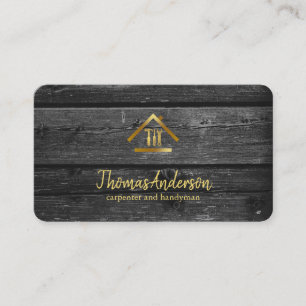 Professional Modern Home Repair Handyman Business Card