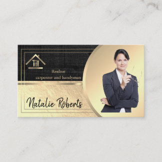 Professional Modern Home Repair Handyman Business Card