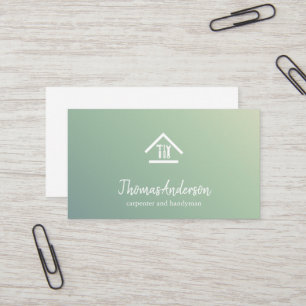 Professional Modern Home Repair Handyman Business Card