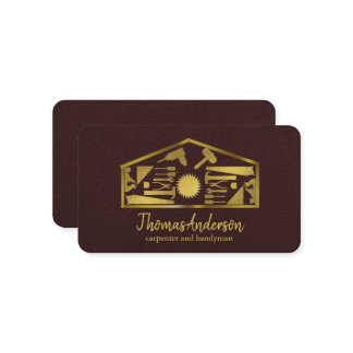 Professional Modern Home Repair Handyman Business Card